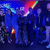 Dr. Košíková, doc. Jenčová, doc. Šofranková, Mgr. Melnyk, Dr. Miškufová a Dr. Korečko počas SlovakiaTech Fórum-Expo v Košiciach (v roku 2025)