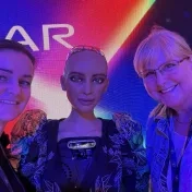 Dr. Košíková a doc. Šofranková počas SlovakiaTech Fórum-Expo v Košiciach (v roku 2025)