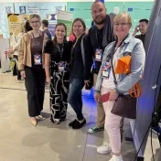 Mgr. Melnyk, Dr. Košíková, Dr. Miškufová, Dr. Korečko a doc. Šofranková počas SlovakiaTech Fórum-Expo v Košiciach (v roku 2025)