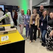 doc. Šofranková, doc. Jenčová, Mgr. Melnyk, Dr. Korečko, Dr. Miškufová a Dr. Košíková počas SlovakiaTech Fórum-Expo v Košiciach (v roku 2025)