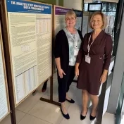 doc. Šofranková a Dr. Matijová počas 9. medzinárodnej vedeckej konferencie „Economics, Management & Business 2025" (v roku 2025)