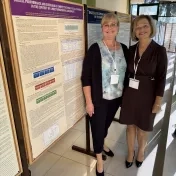 doc. Šofranková a Dr. Matijová počas 9. medzinárodnej vedeckej konferencie „Economics, Management & Business 2025" (v roku 2025)