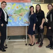 doc. Vašaničová, Dr. Košíková a Dr. Miškufová počas 9. medzinárodnej vedeckej konferencie „Economics, Management & Business 2025" (v roku 2025)