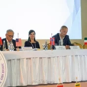 doc. Vašaničová počas 9. medzinárodnej vedeckej konferencie „Economics, Management & Business 2025" (v roku 2025)