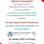 Prednáška Dr hab. Doroty Pazio-Wlazłowskej