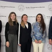 Mgr. Melnyk, Dr. Miškufová, doc. Jenčová a predstavitelia spoločnosti Partners Michal Kozák a Richard Wagner (v roku 2025) Mgr. Melnyk, Dr. Miškufová, doc. Jenčová a predstavitelia spoločnosti Partners Michal Kozák a Richard Wagner (v roku 2025)