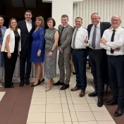 doc. Ing. Radovan Savov, PhD., doc. Ing. Sylvia Jenčová, PhD., doc. Ing. Mária Kováčová, PhD., doc. Mgr. Richard Fedorko, PhD., doc. Ing. Katarína Valašková, PhD., prof. Ing. Zdenka Mussová, PhD., doc. Ing. Pavol Ďurana, PhD., prof. Ing. Hussam Mussa, PhD., prof. Ing. Dr. Róbert Štefko, Ph.D., prof. Ing. Miloš Tumpach, PhD. a prof. Ing. Tomáš Klieštik, PhD. počas 25. výročia založenia Katedry ekonomiky FPEDAS Žilinskej univerzity v Žiline (v roku 2025) doc. Ing. Radovan Savov, PhD., doc. Ing. Sylvia Jenčová, PhD., doc. Ing. Mária Kováčová, PhD., doc. Mgr. Richard Fedorko, PhD., doc. Ing. Katarína Valašková, PhD., prof. Ing. Zdenka Mussová, PhD., doc. Ing. Pavol Ďurana, PhD., prof. Ing. Hussam Mussa, PhD., prof. Ing. Dr. Róbert Štefko, Ph.D., prof. Ing. Miloš Tumpach, PhD. a prof. Ing. Tomáš Klieštik, PhD. počas 25. výročia založenia Katedry ekonomiky FPEDAS Žilinskej univerzity v Žiline (v roku 2025)