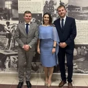 doc. Ing. Pavol Ďurana, PhD., doc. Ing. Sylvia Jenčová, PhD. a Ing. Marek Nagy, PhD. počas 25. výročia založenia Katedry ekonomiky FPEDAS Žilinskej univerzity v Žiline (v roku 2025) doc. Ing. Pavol Ďurana, PhD., doc. Ing. Sylvia Jenčová, PhD. a Ing. Marek Nagy, PhD. počas 25. výročia založenia Katedry ekonomiky FPEDAS Žilinskej univerzity v Žiline (v roku 2025)