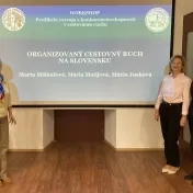 Dr. Jusková, Dr. Matijová a Dr. Miškufová počas workshopu v rámci projektu VEGA 1/0241/25 (v roku 2025)