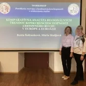 Dr. Matijová a doc. Šofranková počas workshopu v rámci projektu VEGA 1/0241/25 (v roku 2025)