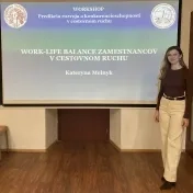 Mgr. Melnyk počas workshopu v rámci projektu VEGA 1/0241/25 (v roku 2025)