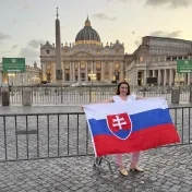 doc. Jenčová počas konferencie v Ríme (v roku 2025)