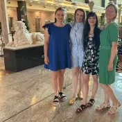 Dr. Košíková, doc. Jenčová, doc. Vašaničová, Dr. Miškufová počas konferencie v Ríme (v roku 2025)