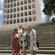 doc. Vašaničová, doc. Jenčová, Dr. Košíková a Dr. Miškufová počas konferencie v Ríme (v roku 2025)