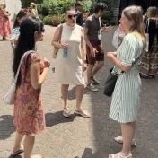 doc. Vašaničová, doc. Jenčová, Dr. Košíková a Dr. Miškufová počas konferencie v Ríme (v roku 2025)