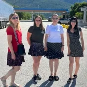 Dr. Miškufová, Dr. Košíková, doc. Jenčová a doc. Vašaničová počas konferencie v Ríme (v roku 2025)