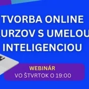 Tvorba online kurzu pomocou Umelej Inteligencie