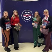 Dr. Košíková, Mgr. Melnyk, doc. Jenčová a doc. Šofranková počas konferencie GradeUp (v roku 2025)