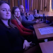 Dr. Košíková, Mgr. Melnyk, Dr. Korečko a Dr. Vravec počas konferencie GradeUp (v roku 2025)