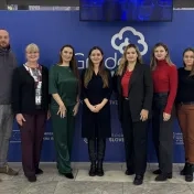 Dr. Korečko, doc. Šofranková, doc. Jenčová, Mgr. Melnyk, Dr. Košíková, Výkonná riaditeľka IT Valley Košice Miriama Hučková, Head of Operations Mária Šurimová počas konferencie GradeUp (v roku 2025)