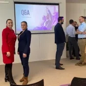 doc. Jenčová a Dr. Košíková počas podujatia KPMG "Slovensko v číslach: Ako sa darilo slovenským firmám v roku 2024" (v roku 2025)