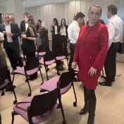 doc. Jenčová počas podujatia KPMG "Slovensko v číslach: Ako sa darilo slovenským firmám v roku 2024" (v roku 2025)