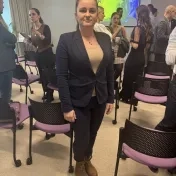 Dr. Košíková počas podujatia KPMG "Slovensko v číslach: Ako sa darilo slovenským firmám v roku 2024" (v roku 2025)