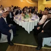 Mgr. Melnyk, Dr. Košíková, Dr. Miškufová, Dr. Korečko a Dr. Bačinský počas Manager party (v roku 2025)