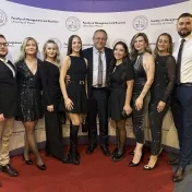 Mgr. Melnyk počas Manager party (v roku 2025)