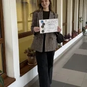 Mgr. Melnyk počas kurzu Základy analýzy dát v R s podporou umelej inteligencie (v roku 2025)