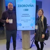 Dr. Korečko a Dr. Miškufová na podujatí Zborovňa - konferencia pre STEM pedagógov (v roku 2026)