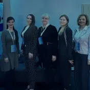 doc. Vašaničová, doc. Jenčová, doc. Šofranková, Dr. Miškufová, Dr. Matijová a Dr. Letkovský počas konferencie Digitálna budúcnosť (v roku 2026)