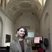 Mgr. Melnyk počas konferencie s názvom The 1st Global Studies Conference for Ph.D Students and Early Career Researchers na Università degli Studi di Urbino "Carlo Bo" v Taliansku (v roku 2026)