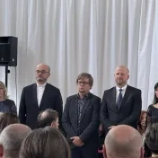 doc. Vašaničová počas udeľovania striebornej medaily za významný prínos pre rozvoj Prešovskej univerzity v Prešove (v roku 2026)