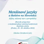 Obálka Menšinové jazyka a školstvo na Slovensku (rusínska sekcia)