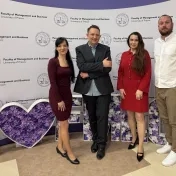 doc. Vašaničová, doc. Jenčová, Dr. Korečko a dr Stanisław Hady-Głowiak z Universytet Ekonomiczny w Katowicach (Poľsko) (v roku 2026)