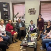 Dr. Miškufová, Dr. Matijová, doc. Jenčová, doc. Vašaničová, Dr. Košíková, doc. Šofranková a dr Stanisław Hady-Głowiak z Universytet Ekonomiczny w Katowicach (Poľsko) (v roku 2026)