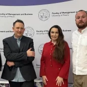doc. Vašaničová, doc. Jenčová, Dr. Korečko a dr Stanisław Hady-Głowiak z Universytet Ekonomiczny w Katowicach (Poľsko) (v roku 2026)