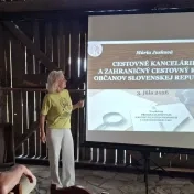 Dr. Jusková počas workshopu "Predikcia rozvoja a konkurencieschopnosti v cestovnom ruchu" na Hrade Šariš (v roku 2026)