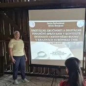 doc. Šofranková počas workshopu "Predikcia rozvoja a konkurencieschopnosti v cestovnom ruchu" na Hrade Šariš (v roku 2026)