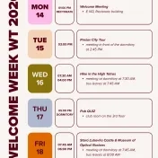 programme Welcome Week 2026/2027 winter term