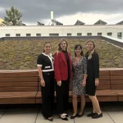 Dr. Košíková, Mgr. Melnyk, doc. Vašaničová a Dr. Miškufová počas konferencie MME 2026 v Ostrave (v roku 2026)