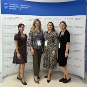doc. Vašaničová, Mgr. Melnyk, Dr. Košíková a Dr. Miškufová počas konferencie MME 2026 v Ostrave (v roku 2026)