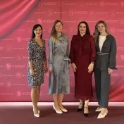 doc. Vašaničová, Dr. Miškufová, doc. Jenčová a Mgr. Melynk počas slávnostného otvorenia akademického roka 2026/2027 (v roku 2026)