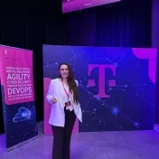doc. Jenčová počas konferencie AI Conference v Košiciach (v roku 2026)