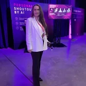 doc. Jenčová počas konferencie AI Conference v Košiciach (v roku 2026)