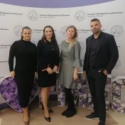 doc. Jenčová a Dr. Miškufová na prednáške odborníkov z praxe spoločnosti KPMG (v roku 2026)