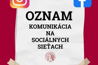 OZNAM- Komunikácia na univerzitných sociálnych sieťach