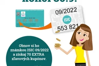 Oznam o vydávaní a prolongovaní študentských preukazov