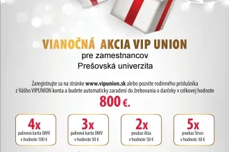 Vianočná  akcia Vip UNION